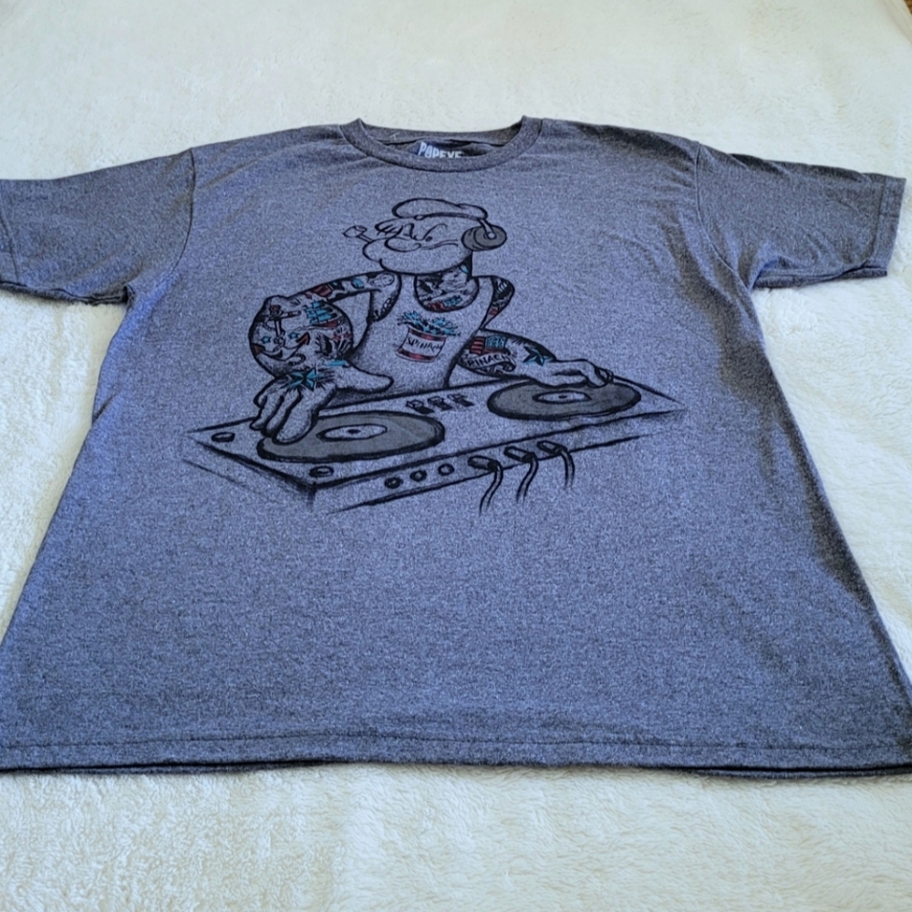 DJ🎧 Popeye💪Turntables Tee👕 - NWOT - Picture 8 of 10